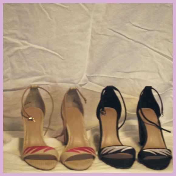 Expression Block Heel Tropical Sandals (Set of 2 Pairs) - Picture 3 of 6